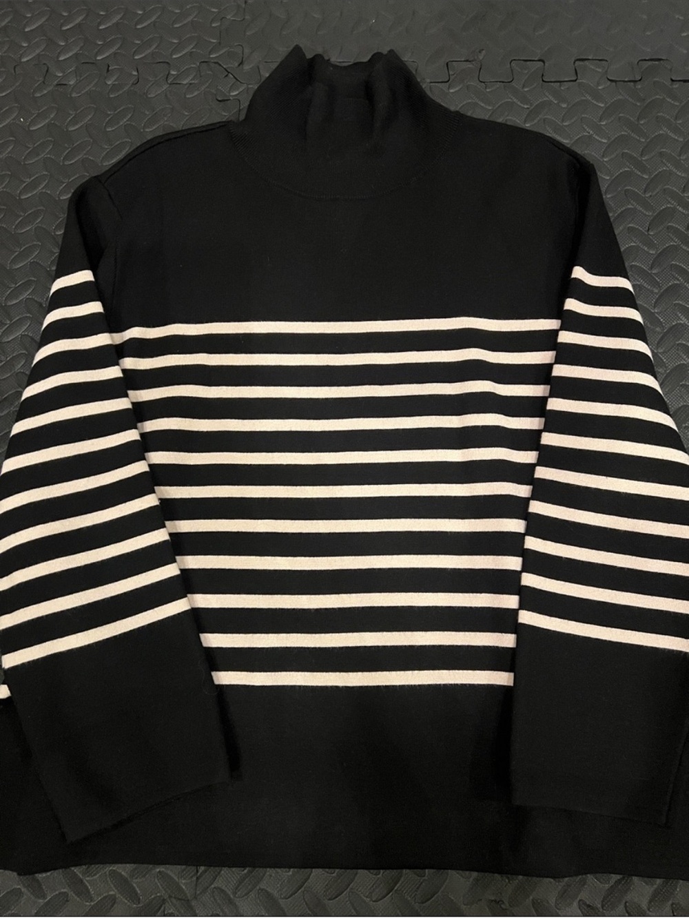 H&M Striped Turtle Neck Knit Sweater